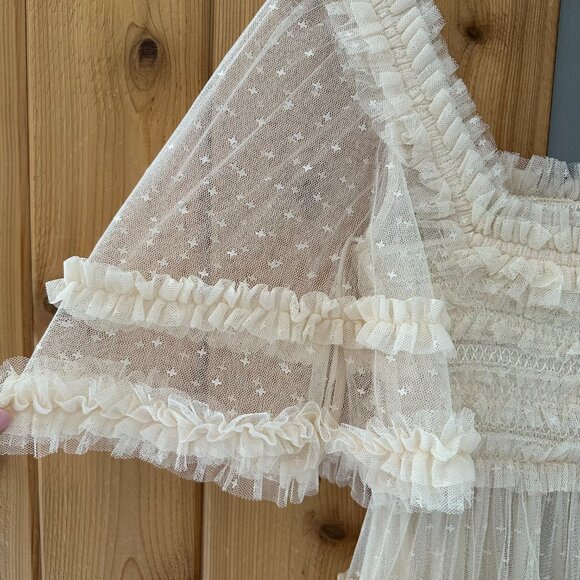 Needle & Thread Cream Ruffled Prom Dress - Picture 13 of 15